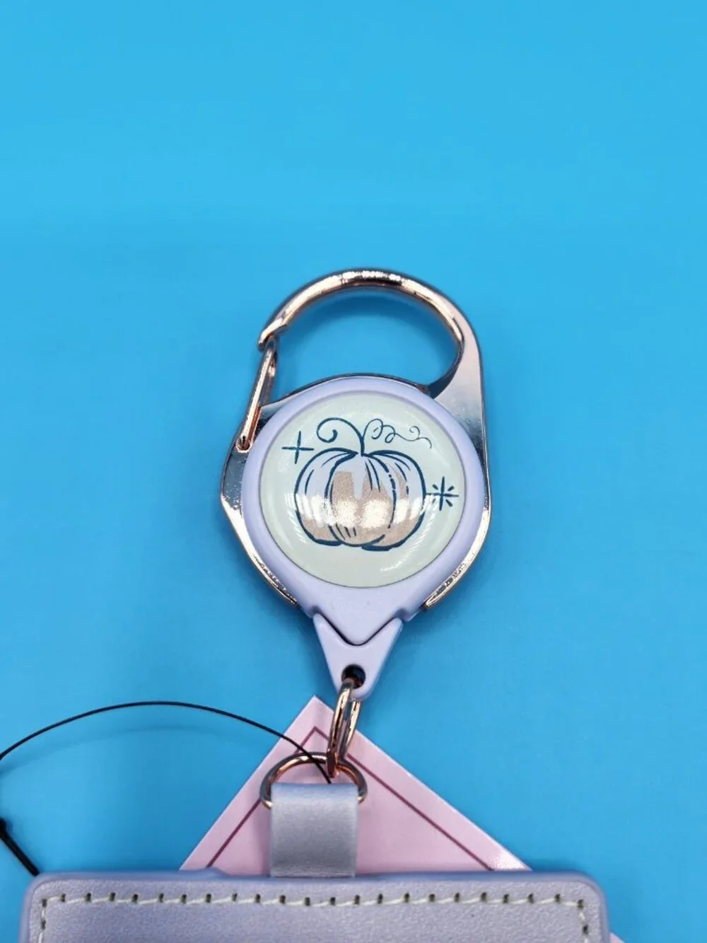 Disney Princess Cinderella with Horse Floral Retractable Lanyard ID Holder NEW